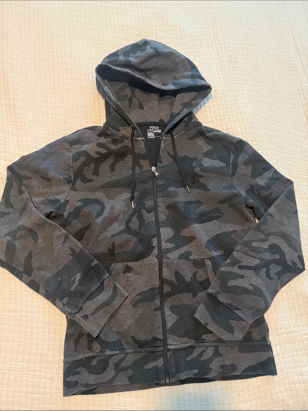 Polo Ralph Lauren Black Camo Zip Hoodie